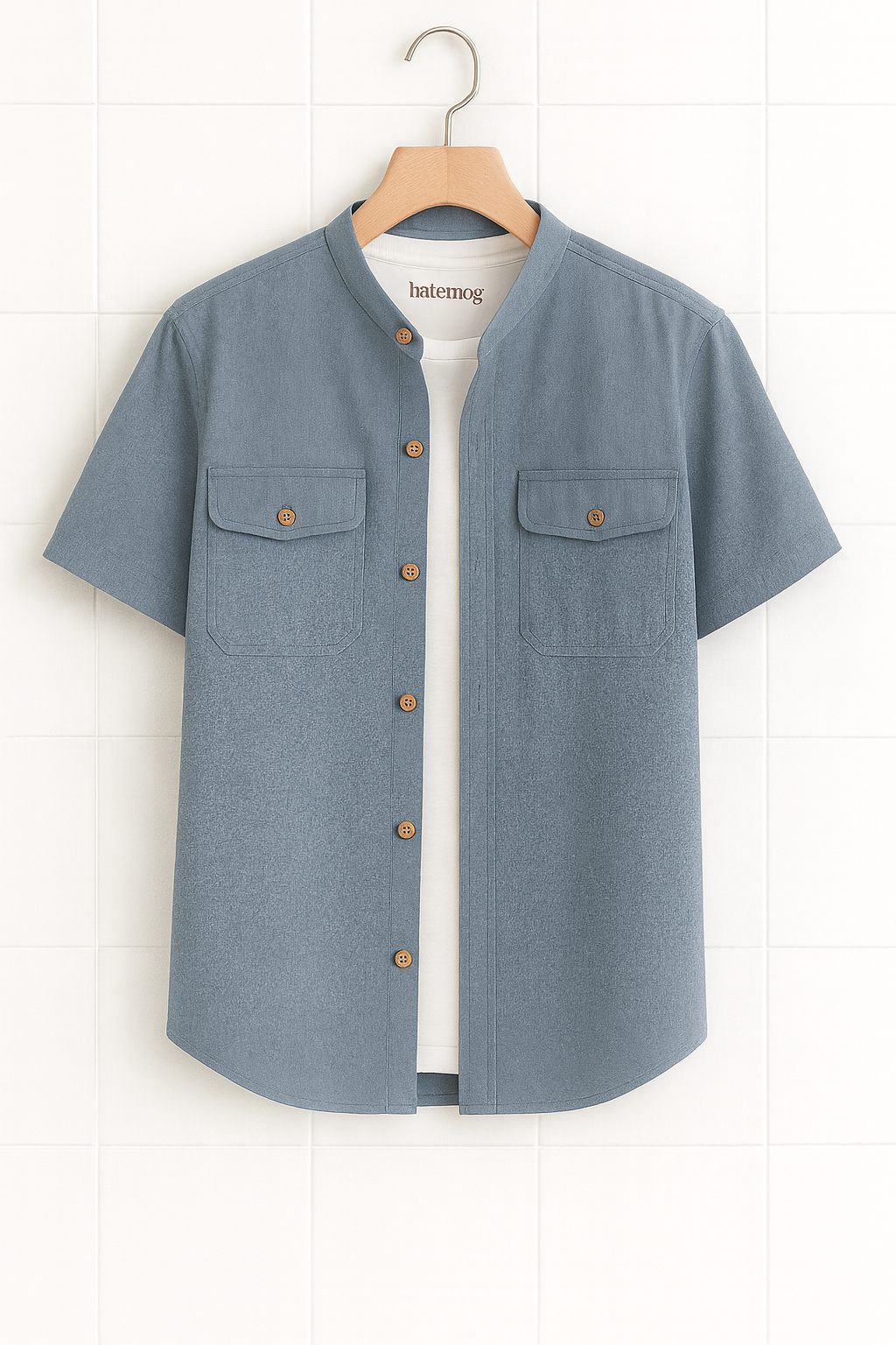 Mens Cotton Pocket Detail Shirt HATMS20 - DB
